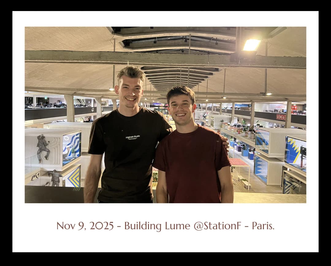 Titouan De Dain, co-founder of Lume